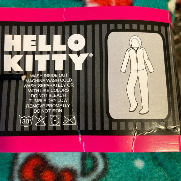 Hello Kitty Christmas pajamas onesie in green and red size large
BIN 24 - Picture 2 of 5